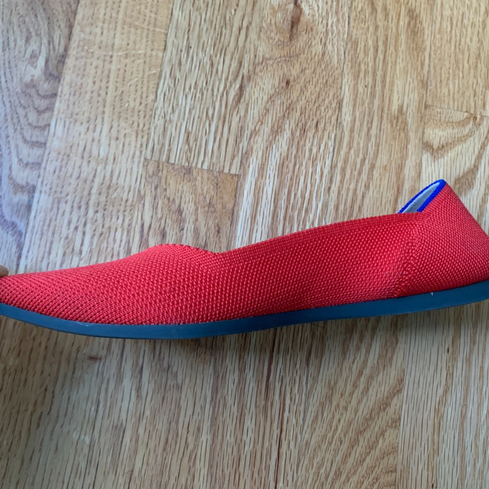 Rothy's Flame Red Flats Size 8